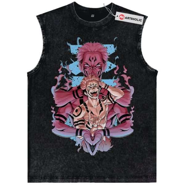 Ryomen Sukuna Tank Top, Jujutsu Kaisen Tank Top, Anime Tank Top, Vintage Tank Top