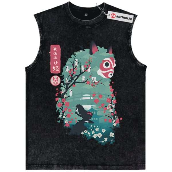 Princess Mononoke Tank Top, Studio Ghibli Tank Top, Anime Tank Top, Vintage Tank Top