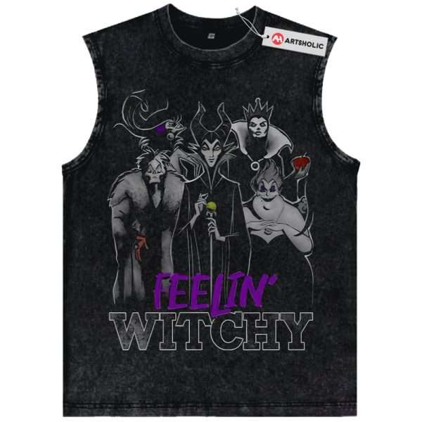 Witchy Villain Tank Top, Animated Tank Top, Vintage Tank Top