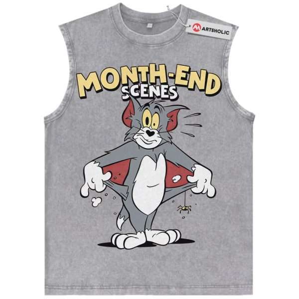 Tom and Jerry Tank Top, Animated Tank Top, Vintage Tank Top