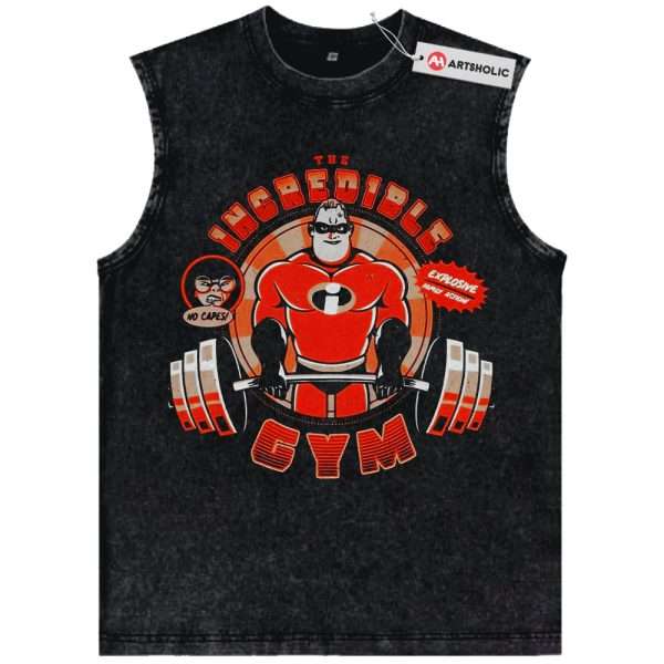 Bob Parr Tank Top, The Incredibles Tank Top, Gym Tank Top, Animated Tank Top, Vintage Tank Top