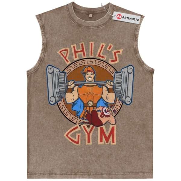 Hercules Tank Top, Gym Tank Top, Animated Tank Top, Vintage Tank Top