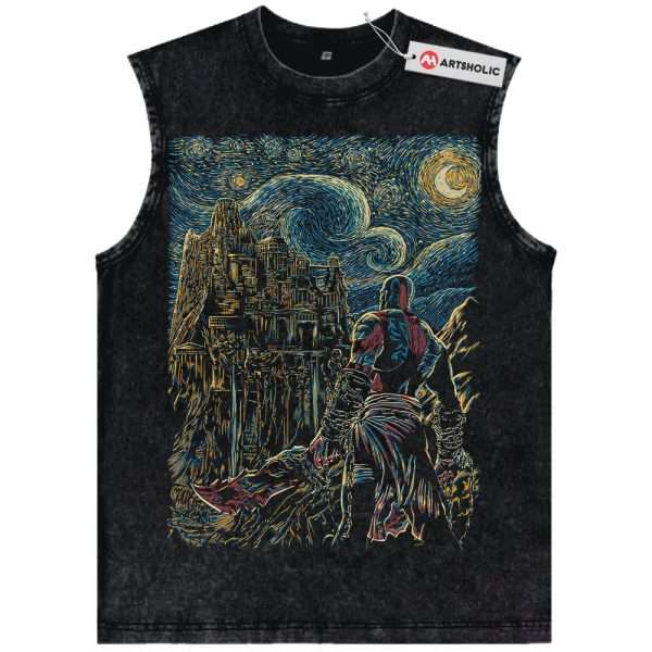 Kratos Tank Top, God of War Tank Top, Game Tank Top, Vintage Tank Top