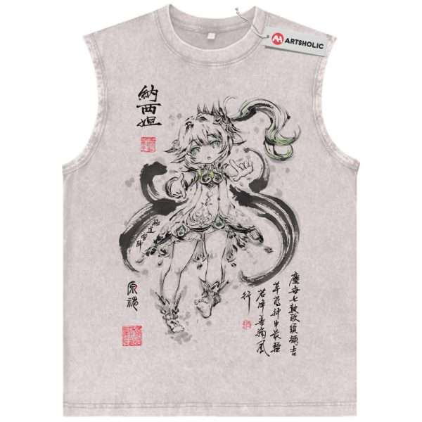 Nahida Tank Top, Genshin Impact Tank Top, Game Tank Top, Vintage Tank Top