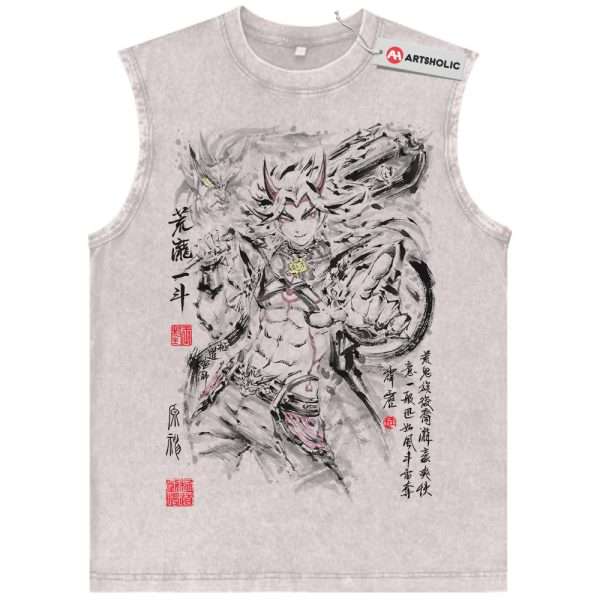 Arataki Itto Tank Top, Genshin Impact Tank Top, Game Tank Top, Vintage Tank Top