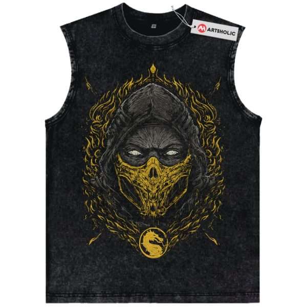 Scorpion Tank Top, Mortal Kombat Tank Top, Game Tank Top, Vintage Tank Top
