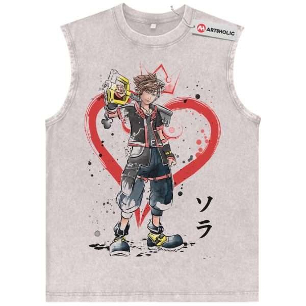 Sora Tank Top, Kingdom Hearts Tank Top, Game Tank Top, Vintage Tank Top