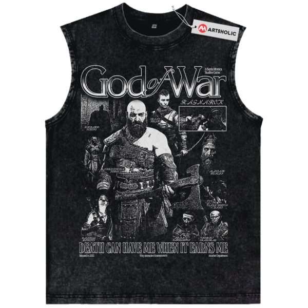 Kratos Tank Top, God of War Tank Top, Game Tank Top, Vintage Tank Top