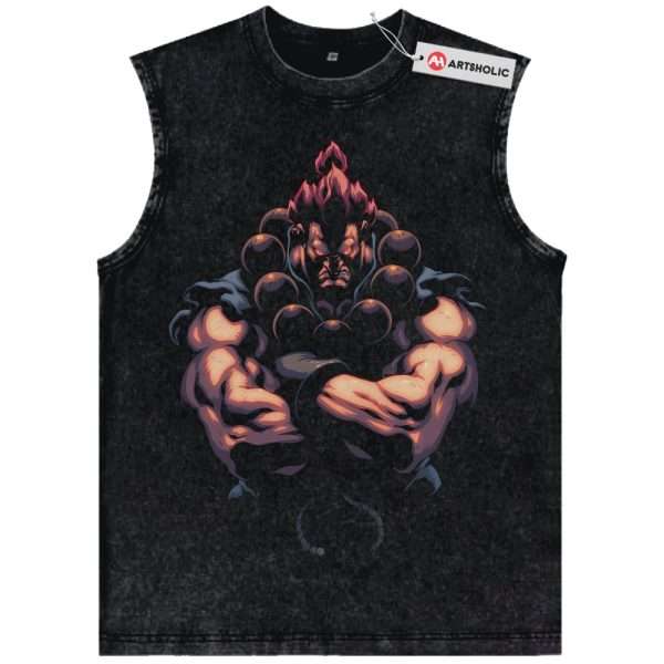 Akuma Tank Top, Street Fighter Tank Top, Game Tank Top, Vintage Tank Top