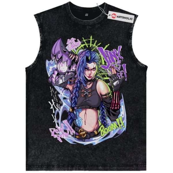 Jinx - Arcane Tank Top, League of Legends Tank Top, Game Tank Top, Vintage Tank Top