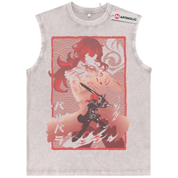 Diluc Tank Top, Genshin Impact Tank Top, Game Tank Top, Vintage Tank Top