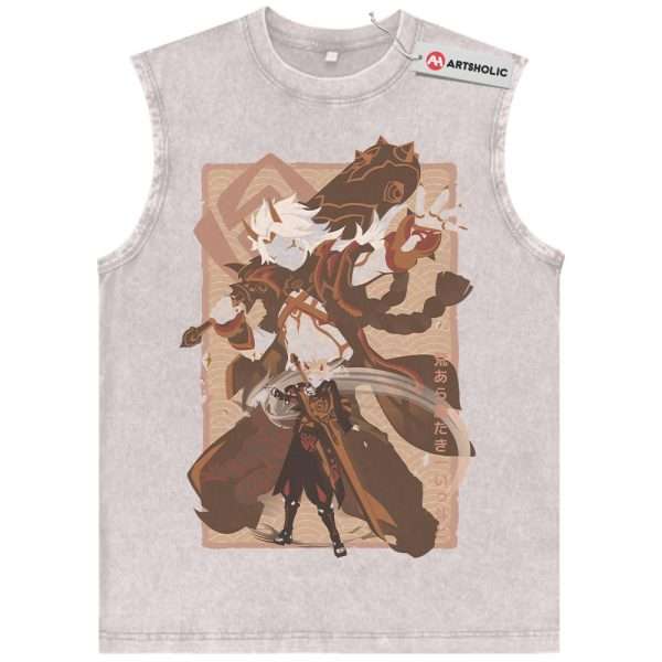 Ataraki Itto Tank Top, Genshin Impact Tank Top, Game Tank Top, Vintage Tank Top