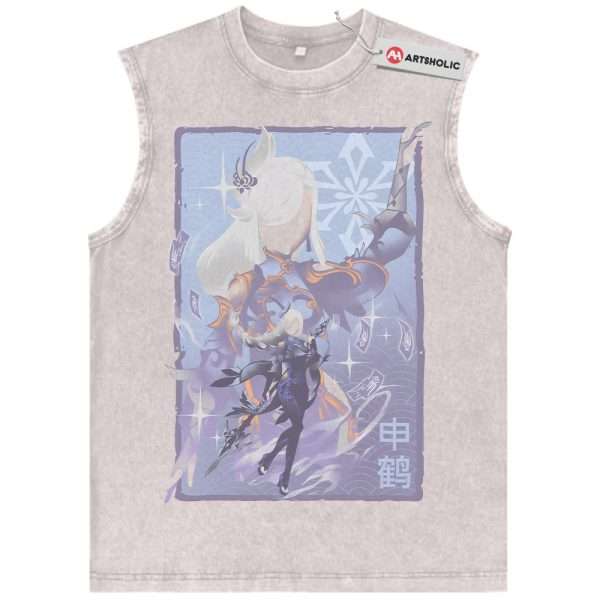Shen He Tank Top, Genshin Impact Tank Top, Game Tank Top, Vintage Tank Top