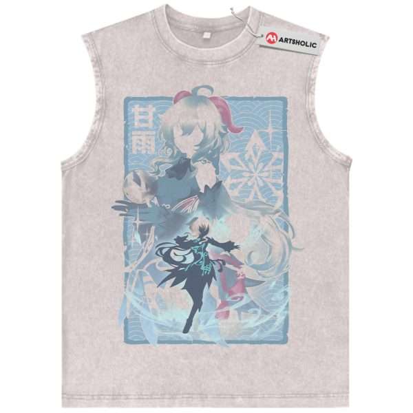 Ganyu Tank Top, Genshin Impact Tank Top, Game Tank Top, Vintage Tank Top