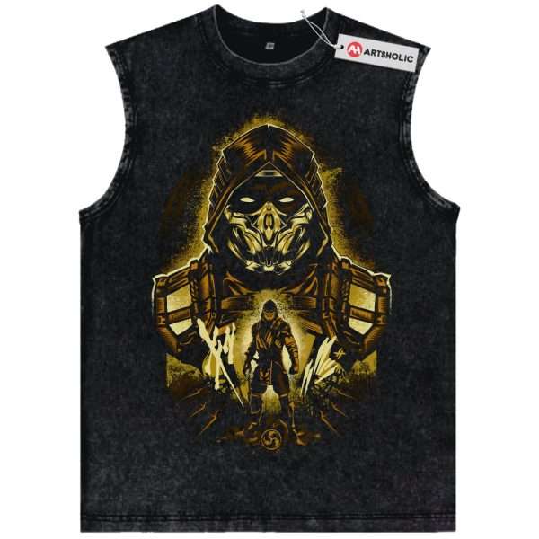 Scorpion Tank Top, Mortal Kombat Tank Top, Game Tank Top, Vintage Tank Top