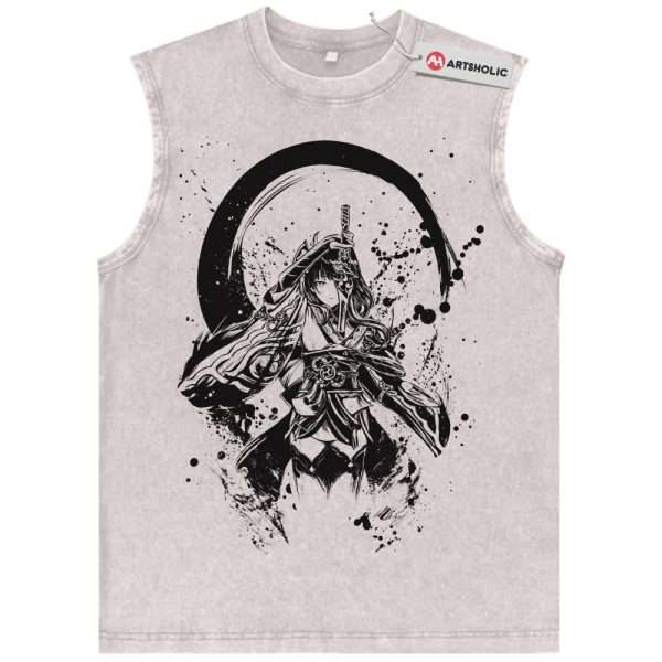 Raiden Shogun Tank Top, Genshin Impact Tank Top, Game Tank Top, Vintage Tank Top