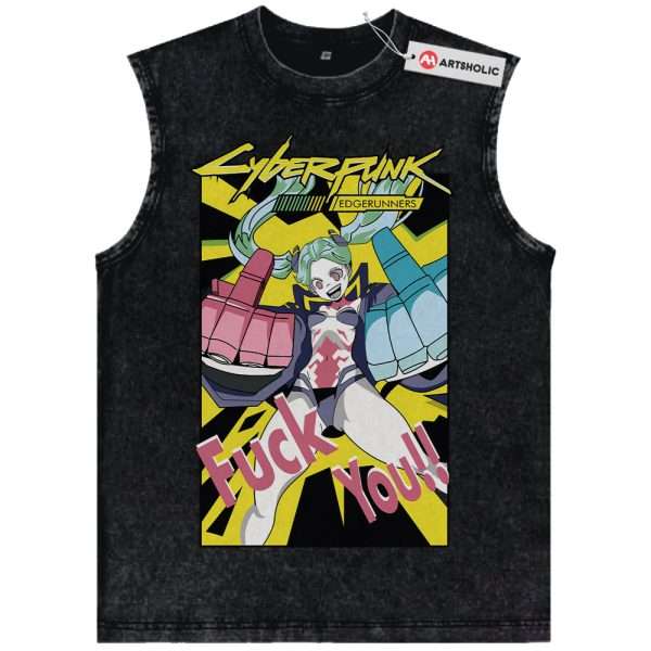 Rebecca Tank Top, Cyberpunk: Edgerunners Tank Top, Game Tank Top, Vintage Tank Top
