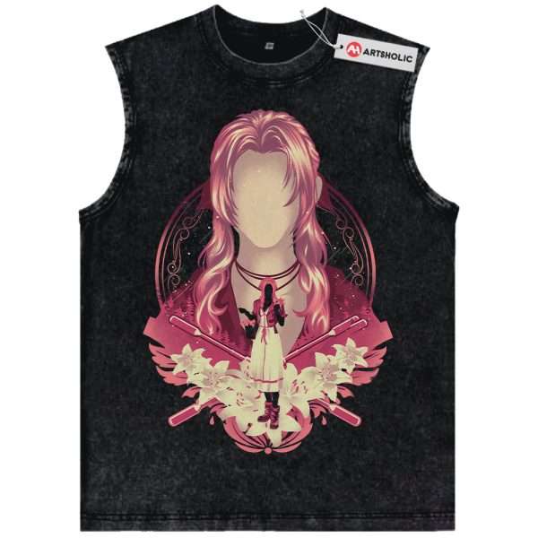 Aerith Gainsborough Tank Top, Final Fantasy Tank Top, Game Tank Top, Vintage Tank Top