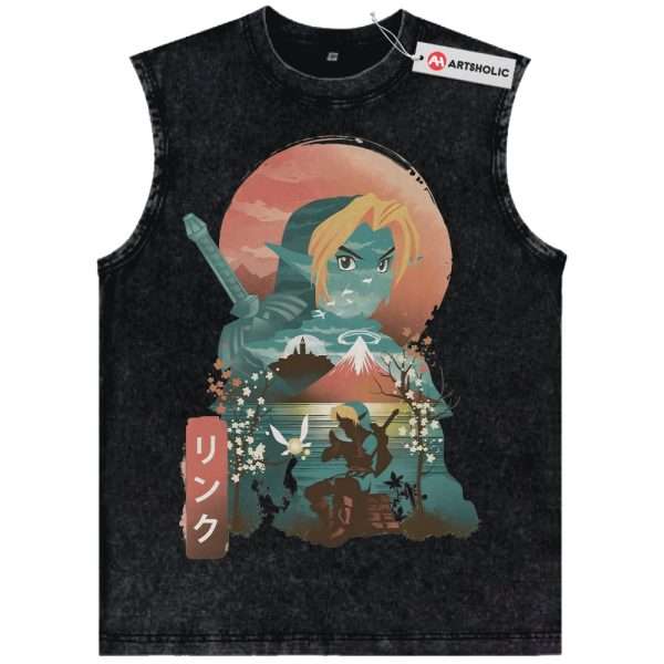 Link Tank Top, The Legend of Zelda Tank Top, Game Tank Top, Vintage Tank Top