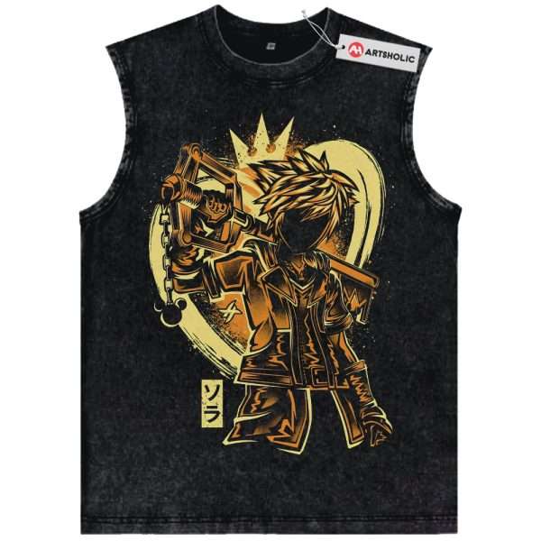 Sora Tank Top, Kingdom Hearts Tank Top, Game Tank Top, Vintage Tank Top