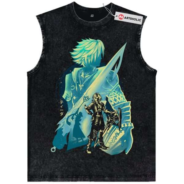 Tidus Tank Top, Final Fantasy Tank Top, Game Tank Top, Vintage Tank Top