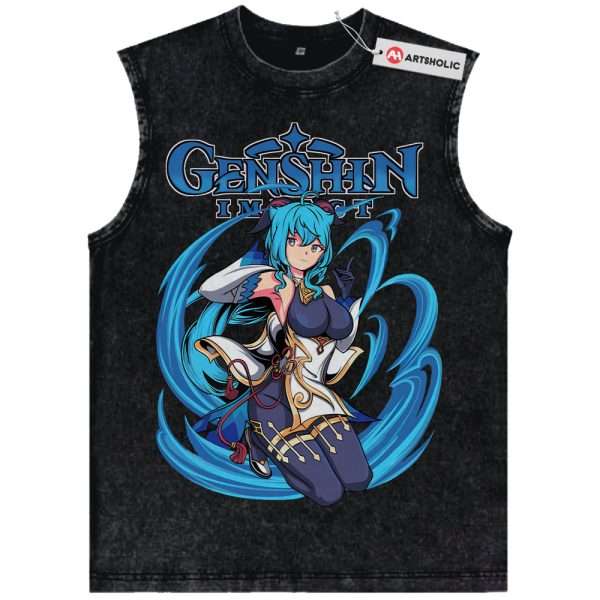 Ganyu Tank Top, Genshin Impact Tank Top, Game Tank Top, Vintage Tank Top