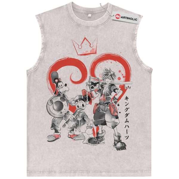 Sora Tank Top, Goofy Tank Top, Donald Duck Tank Top, Kingdom Hearts Tank Top, Game Tank Top, Vintage Tank Top