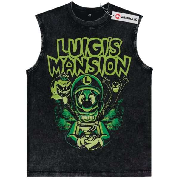 Luigi's Mansion Tank Top, Game Tank Top, Vintage Tank Top