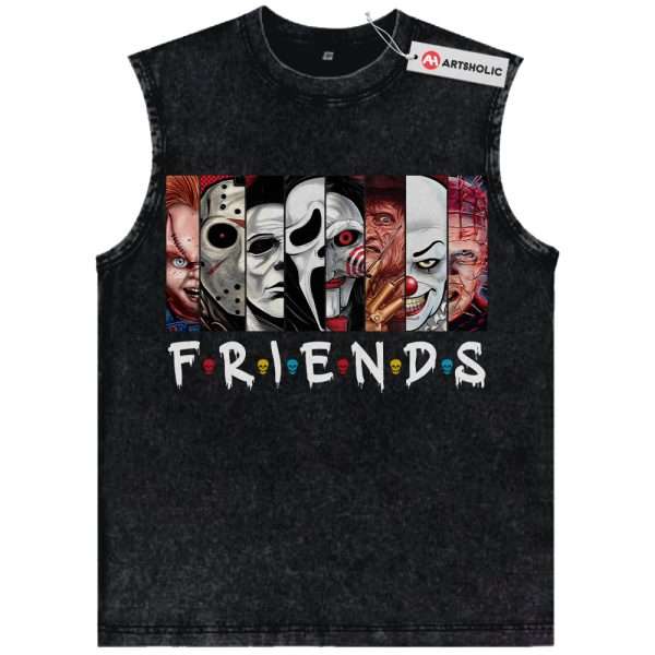 Horror Friends Tank Top, Movie Tank Top, Vintage Tank Top