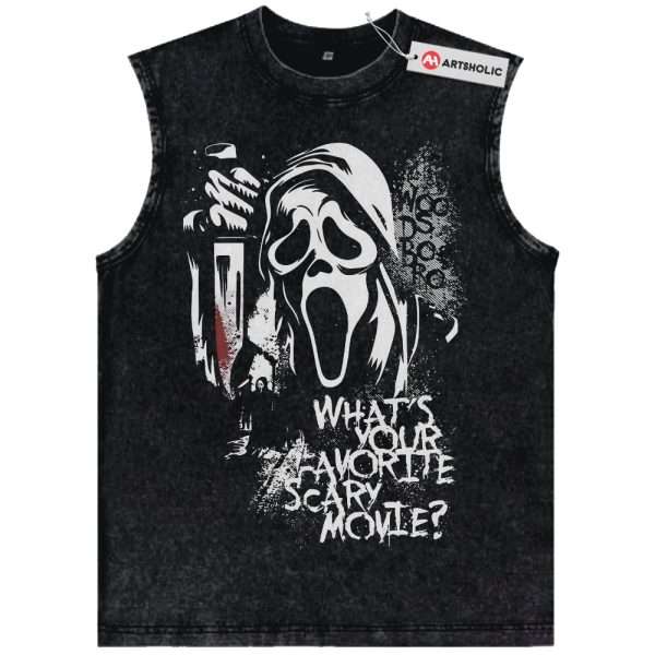 Ghostface Tank Top, Scream Tank Top, Halloween Tank Top, Horror Tank Top, Vintage Tank Top