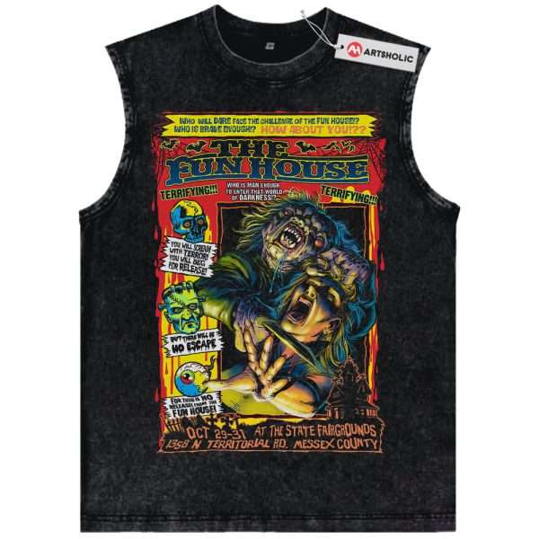 The Funhouse Tank Top, Halloween Tank Top, Horror Tank Top, Vintage Tank Top