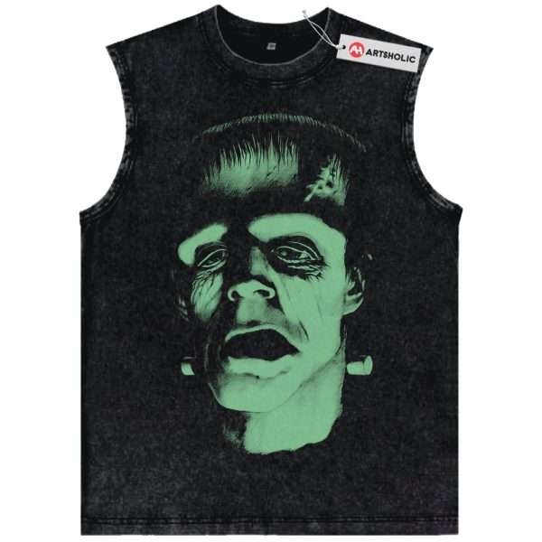 Frankenstein Tank Top, Halloween Tank Top, Horror Tank Top, Vintage Tank Top