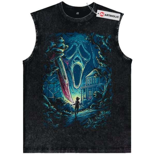 Ghostface Tank Top, Scream Tank Top, Halloween Tank Top, Horror Tank Top, Vintage Tank Top