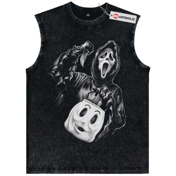 Ghostface Tank Top, Scream Tank Top, Halloween Tank Top, Horror Tank Top, Vintage Tank Top