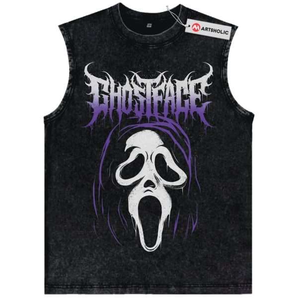 Ghostface Tank Top, Scream Tank Top, Halloween Tank Top, Horror Tank Top, Vintage Tank Top