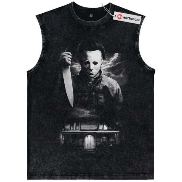 Michael Myers Tank Top, Halloween Tank Top, Horror Tank Top, Vintage Tank Top