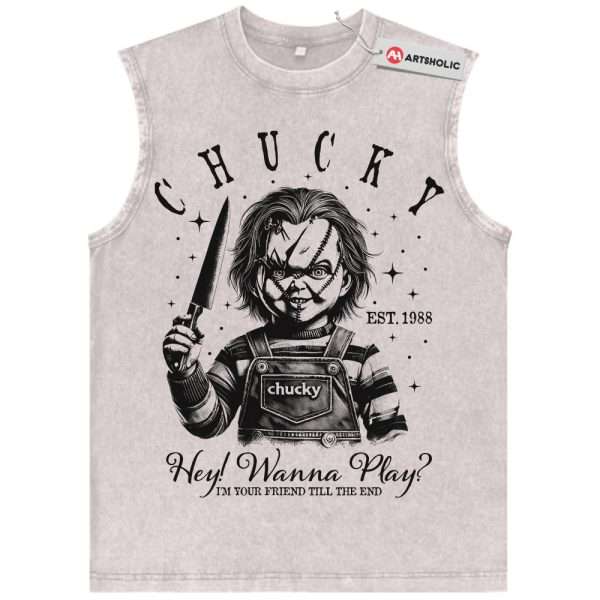 Chucky Tank Top, Child's Play Tank Top, Halloween Tank Top, Horror Tank Top, Vintage Tank Top