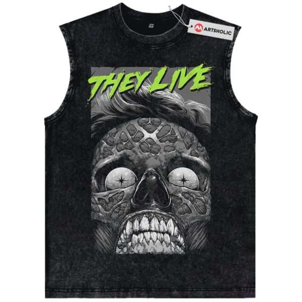 Male Ghoul Tank Top,They Live Tank Top, Halloween Tank Top, Horror Tank Top, Vintage Tank Top