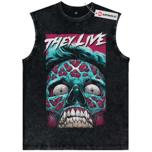 Male Ghoul Tank Top,They Live Tank Top, Halloween Tank Top, Horror Tank Top, Vintage Tank Top