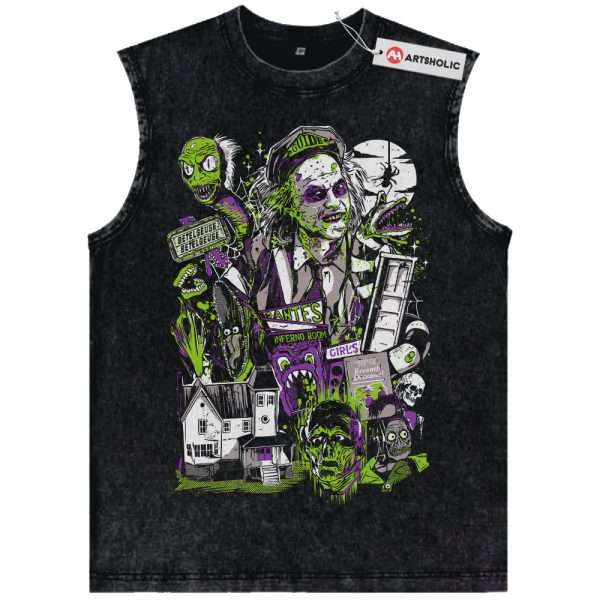 Beetlejuice Tank Top, Halloween Tank Top, Horror Movie Tank Top, Vintage Tank Top