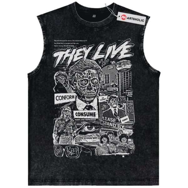 They Live Tank Top, Halloween Tank Top, Horror Tank Top, Vintage Tank Top