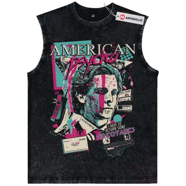 American Psycho Tank Top, Halloween Tank Top, Horror Movie Tank Top, Vintage Tank Top