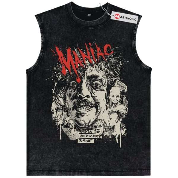 Maniac Tank Top, Halloween Tank Top, Horror Movie Tank Top, Vintage Tank Top