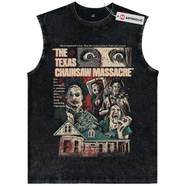 The Texas Chain Saw Massacre Tank Top, Halloween Tank Top, Horror Movie Tank Top, Vintage Tank Top