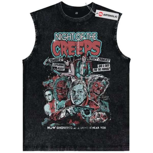 Night of the Creeps Tank Top, Halloween Tank Top, Horror Movie Tank Top, Vintage Tank Top