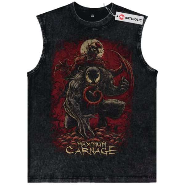 Venom vs Carnage Tank Top, Marvel Comics Tank Top, Vintage Tank Top