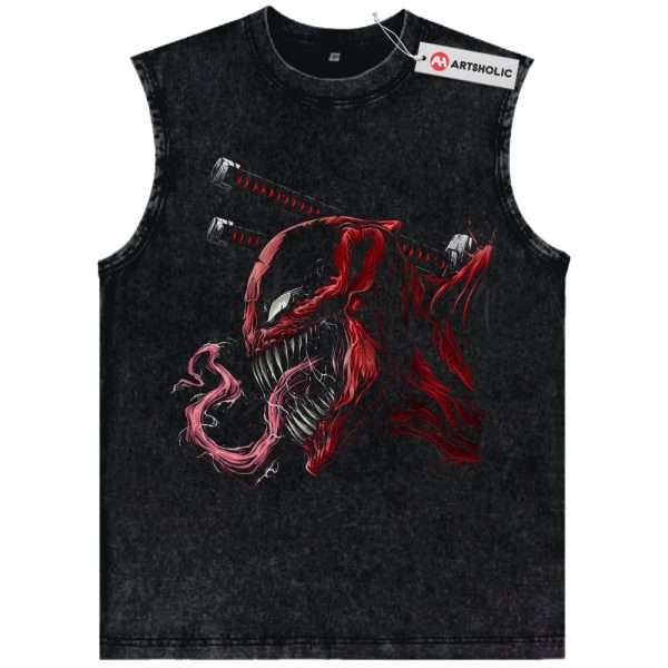 Deadpool x Venom Tank Top, Marvel Comics Tank Top, Vintage Tank Top