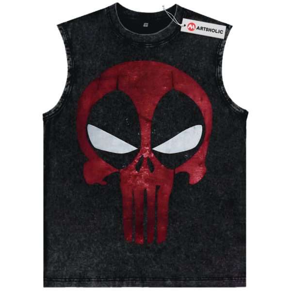 Deadpool x Punisher Tank Top, Marvel Comics Tank Top, Vintage Tank Top