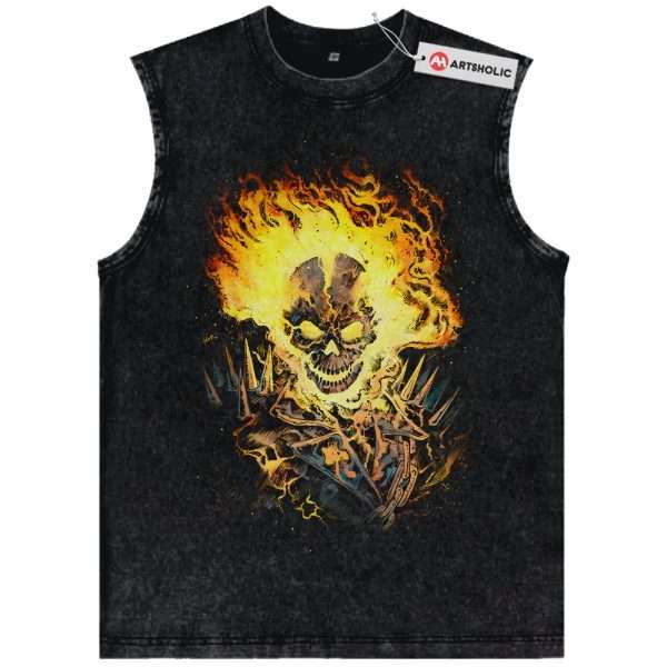 Ghost Rider Tank Top, Marvel Comics Tank Top, Vintage Tank Top
