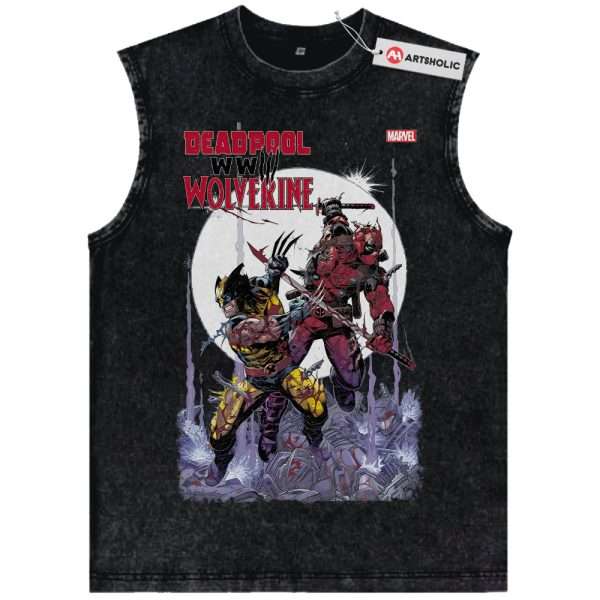 Deadpool Tank Top, Wolverine Tank Top, Marvel Comics Tank Top, Vintage Tank Top
